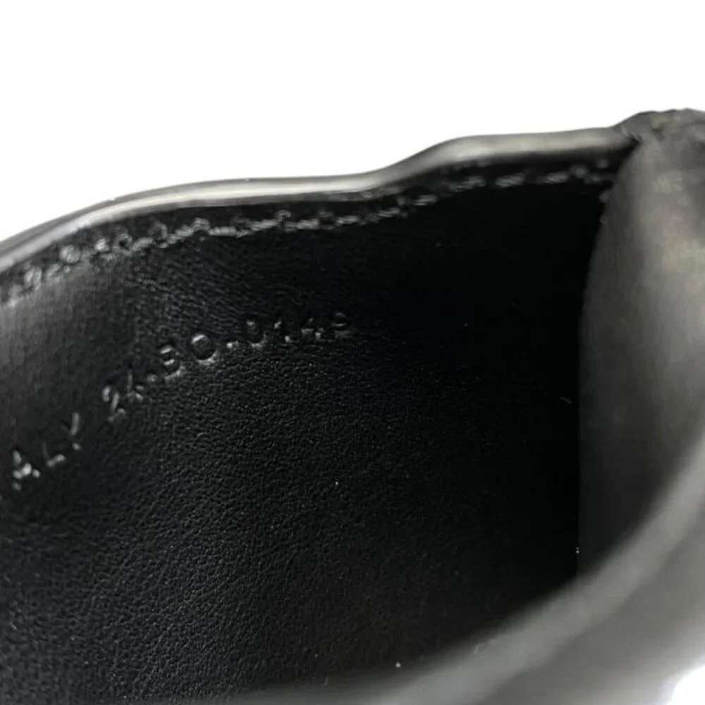 Christian Dior Saddle Pouch Mini Accessories Coin Case Fold Logo Leather Black